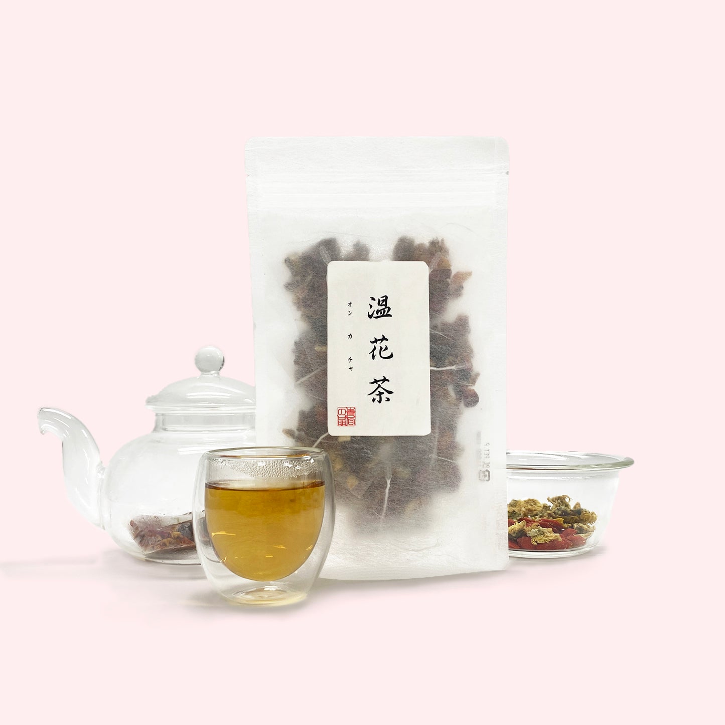 温花茶(玫瑰・オレンジピール・リュウガン)