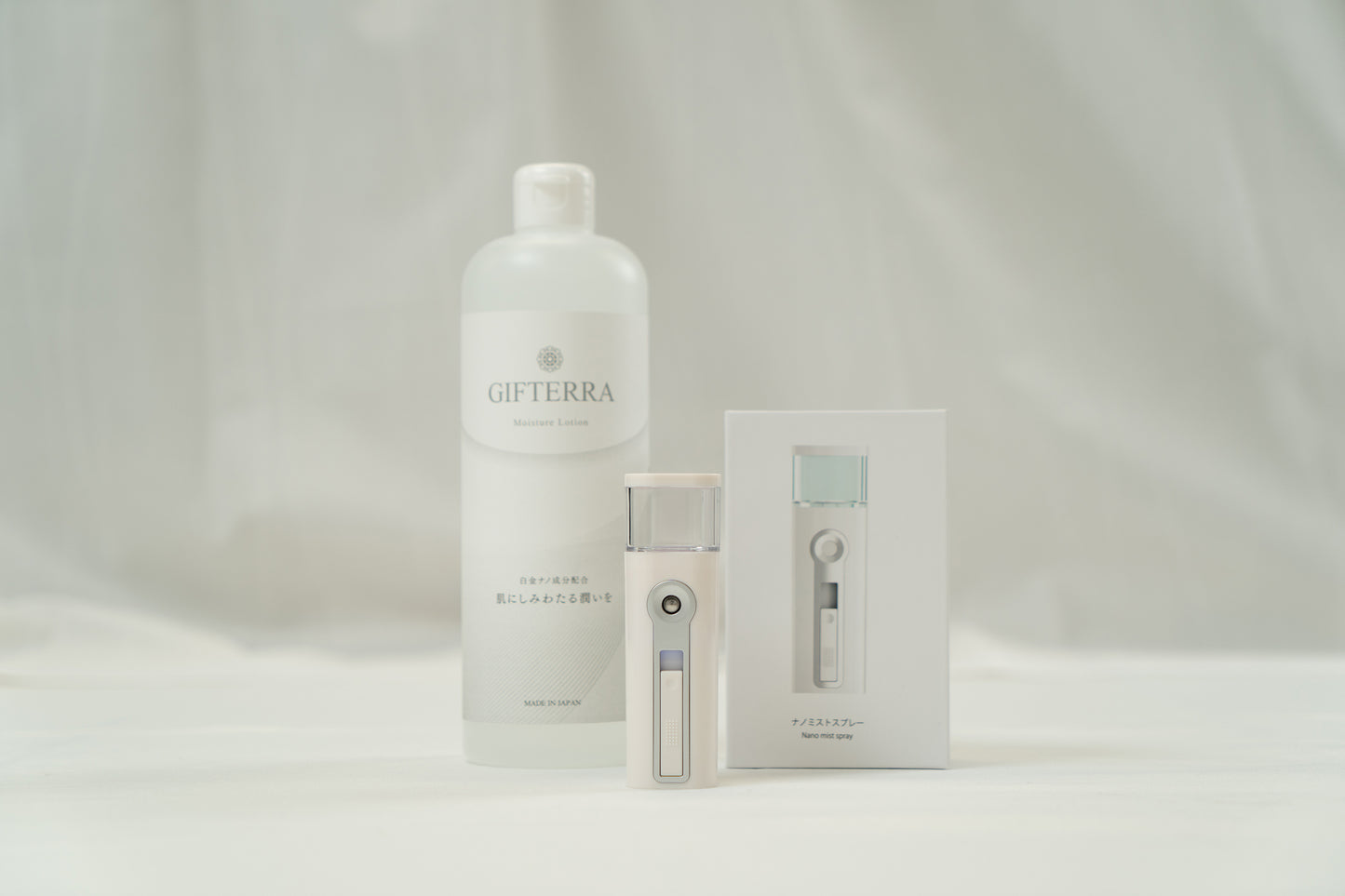 【セット商品】 GIFTERRA (ギフテラ) ナノミストスプレー＆溶液500ml (お得な大容量タイプ)